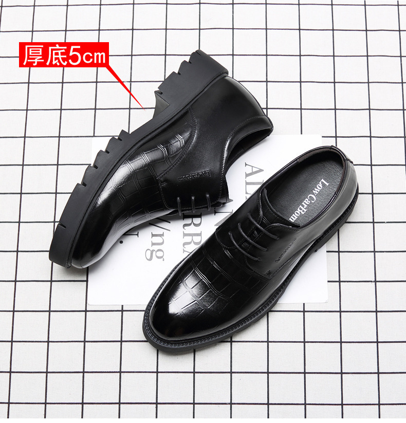 sapato 8 cm masculino
