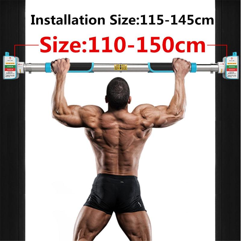 

200KG Door Horizontal Bars Steel Home Gym Workout Chin push Up Pull Up Training Bar Sport Fitness Sit-ups Equipments Heavy Duty