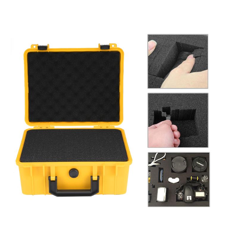 

ABS Plastic Tool Box Waterproof Safety Case Outdoor Vehicle Kit Box Sealed Safety Equipment Case Outdoor Equipment