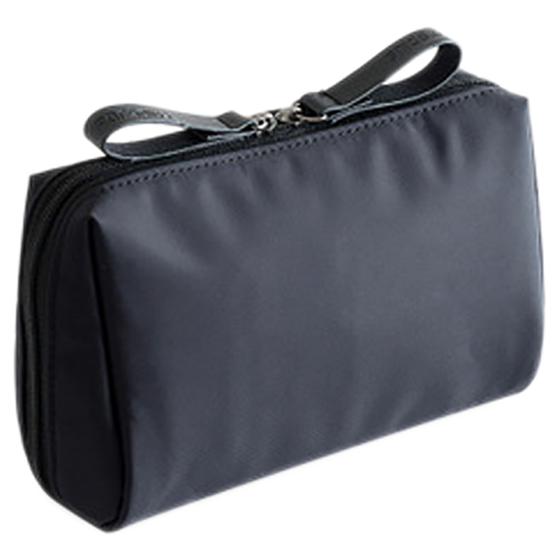 

1 Pcs Solid Cosmetic Bag Women Makeup Bag Pouch Toiletry Waterproof Makeup Organizer Case, Black