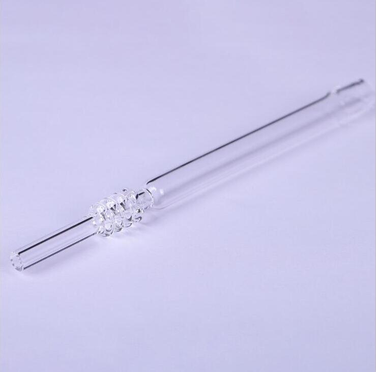 

19cm Quartz Rig Stick Nail Clear Filter Tips Pipes Smoking Accessories Tester 14mm male Straw Kit Tube For Hookahs Glass Water Bongs