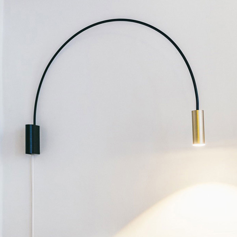 

nordice light led wall light rope living room bedside bedroom espelho home deco