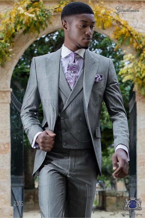 

Handsome Groomsmen Wool blend Groom Tuxedos Mens Wedding Dress Man Jacket Blazer Prom Dinner 3 Piece Suit(Jacket+Pants+Tie+Vest) AA172, Same as image