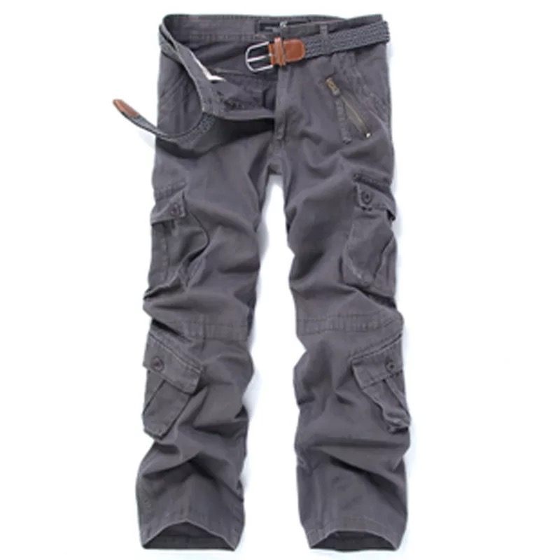 

7 Colors Jogger Pants Plus Size 44 Men Pants Loose Comfortable Cargo Men, Black
