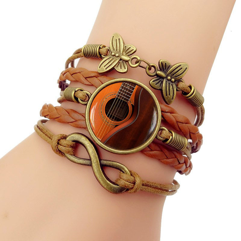 

Guitar Performer Time Bracelet Multi-storey Weave Cortex Group Combine Bracelet