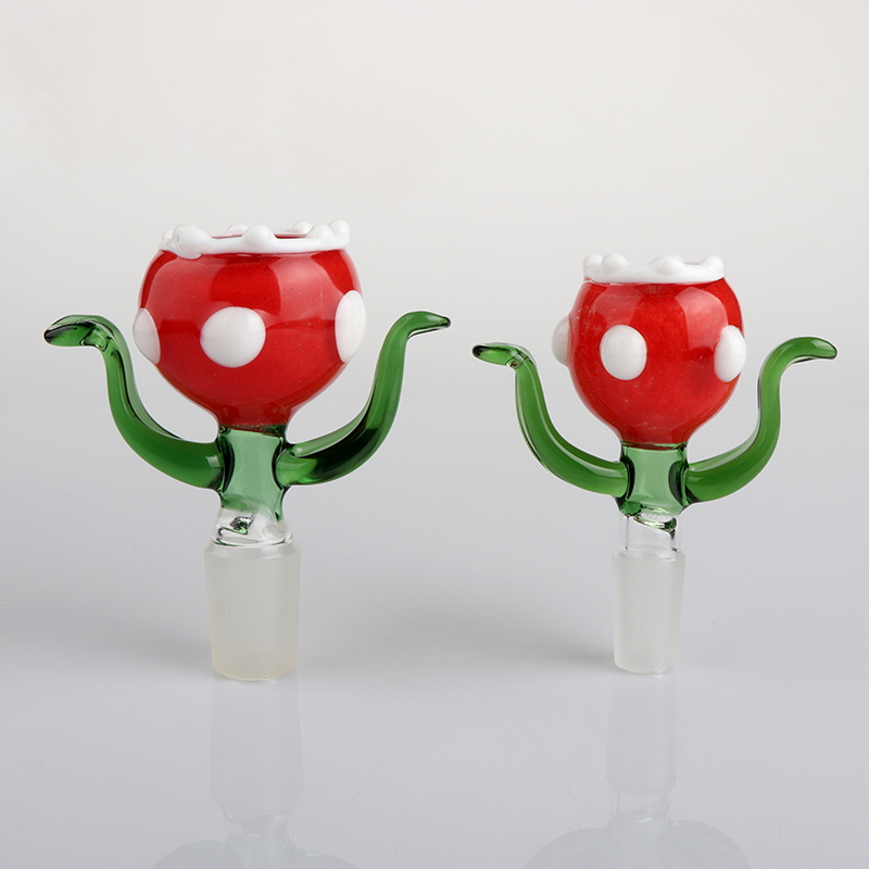 

2019 Cannibal Flower Glass Bowl 14mm 18mm Male Heady Glass Bowl Novel Bong Bowl Piece Hitman Glass Bowls For Smoking Dab Rigs Pipes