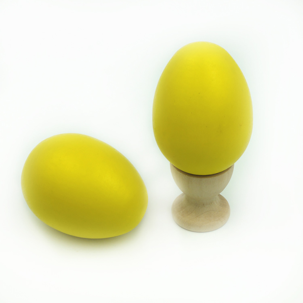 

Easter Eggs Colorful Designed Wooden Egg For Easter DecorationYellow) Yellow