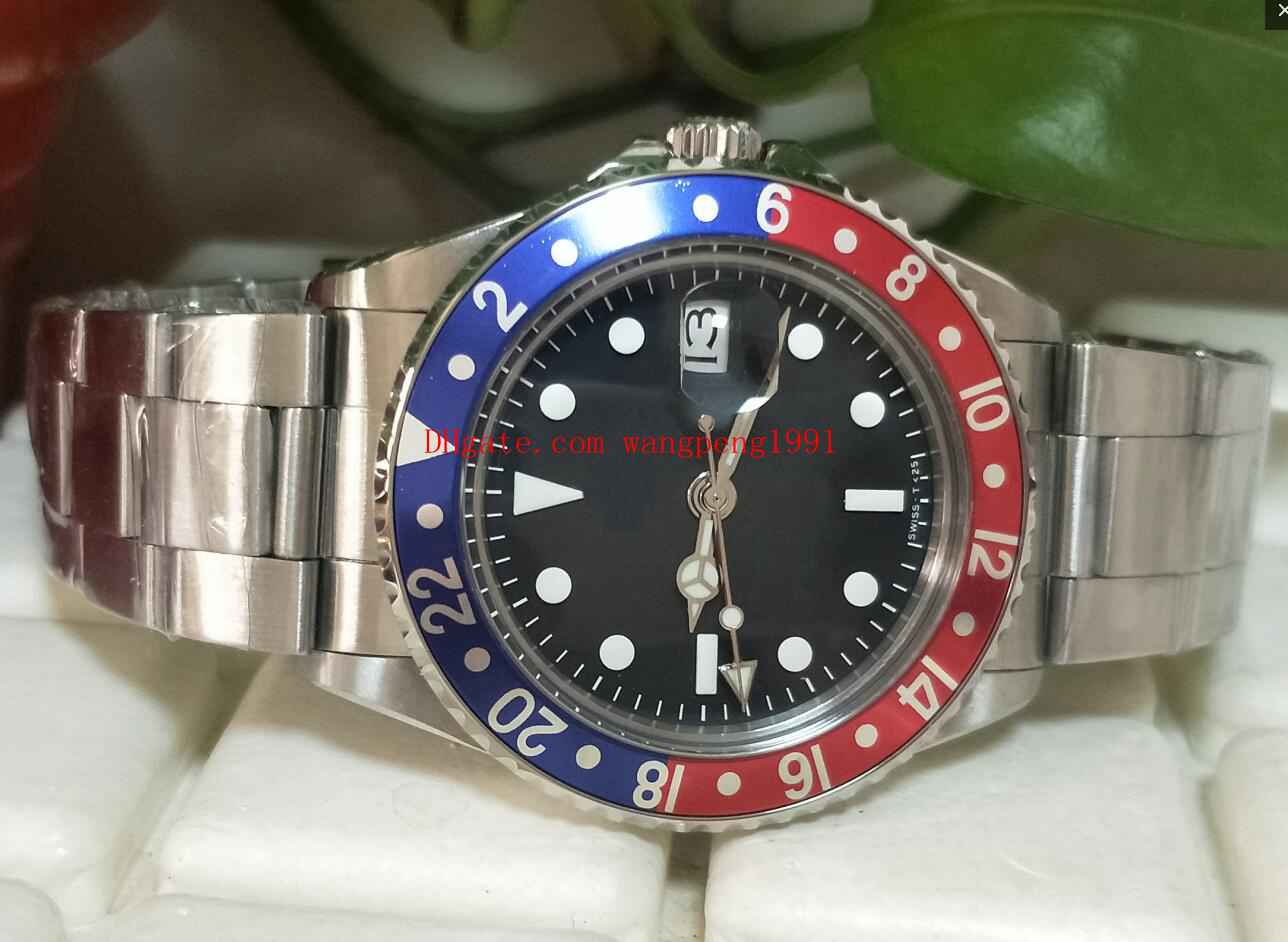

6 styles High Quality Watch BP Factory 40mm Vintage 1675 GMT Pepsi dial Sapphire Asian 2813 movement Mechanical Automatic Men Watche