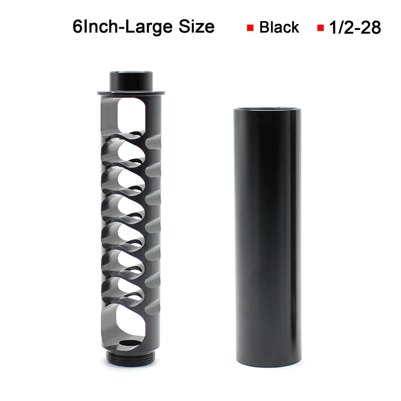 

6 inch Car Fuel Filter 1/2-20 1/2-28 5/8-24 Big Single Core Aluminum Filters Solvent Trap for NAPA 4003 WIX 24003 Silver Black