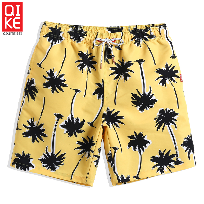MAZF Beach Shorts Swimwear Swimming Trunks with Mesh Liner Mens Bathing Suits Quick Dry Surf Red M