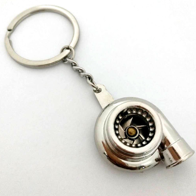 Creative Car Turbo Keychain Multicolor Alloy Sound Turbocharger