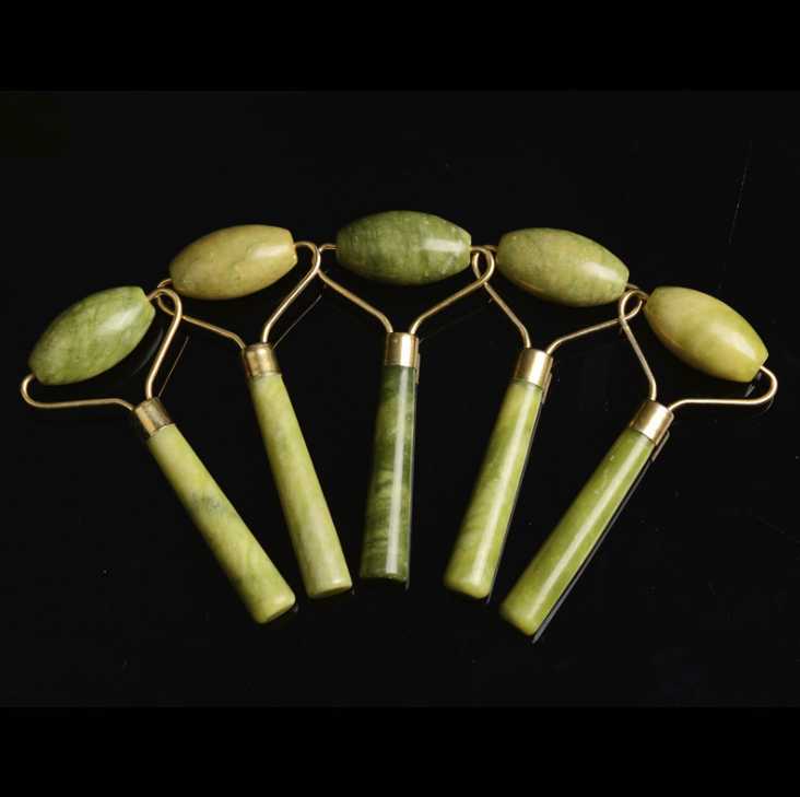 

Double Single Head Jade Roller Facial Slim Massage Face Slimming Body Head Neck Massage Tools Nature Face Sliming Tools