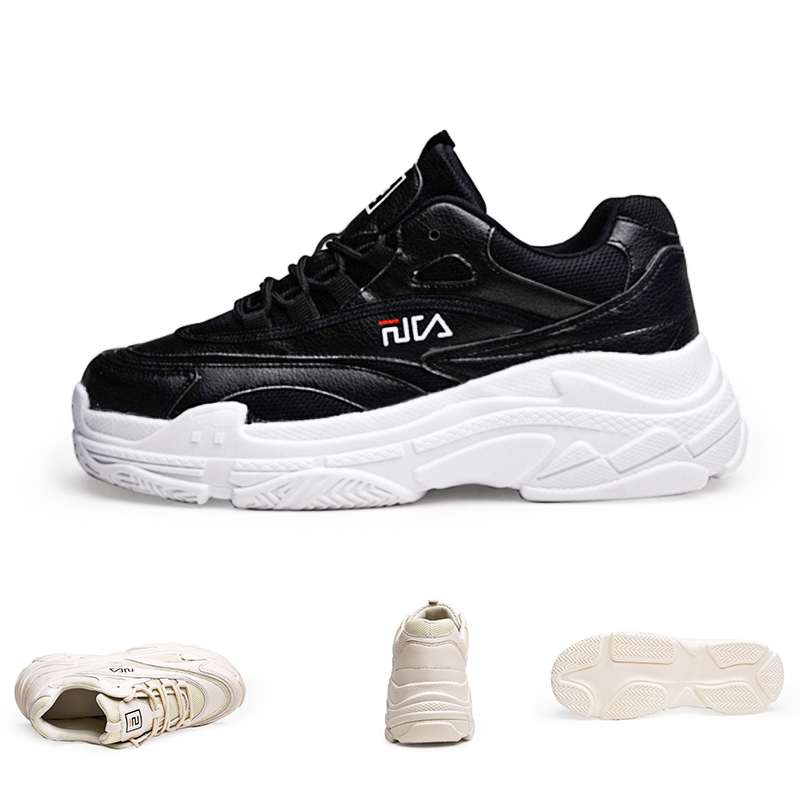 

Hot Selling women men casual shoes Luxury Black White Leather Platform Designer trainers sneakers Homemade brand Made in China 39-44