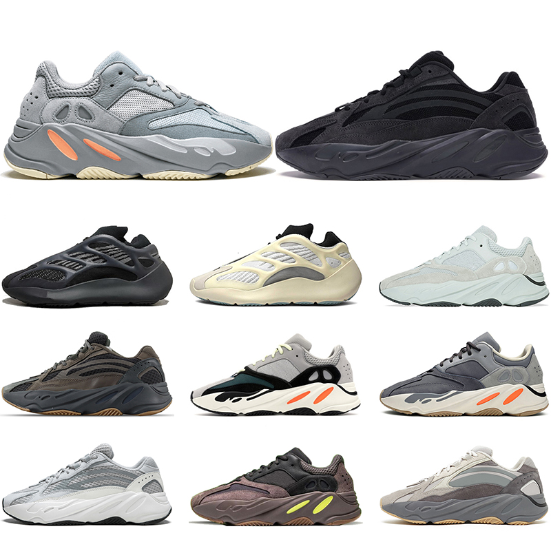 

700 V2 Wave Runner Inertia Running Shoes Alvah Azael 700s V3 Top Quality Vanta Tephra Men Women Sports Sneakers Free Shipping, White;red
