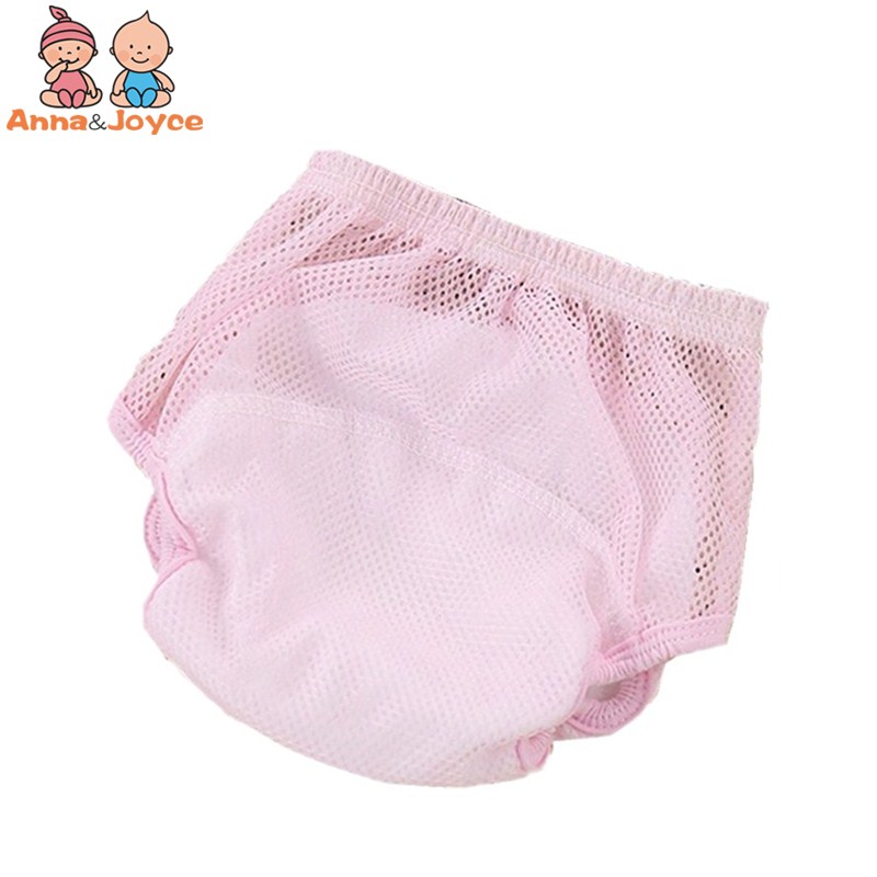 

1pc Baby Training Pants Breathable Cloth Underwear Reusable Nappy Cover Washable Diapers Summer Wear 80/90/100, Blue