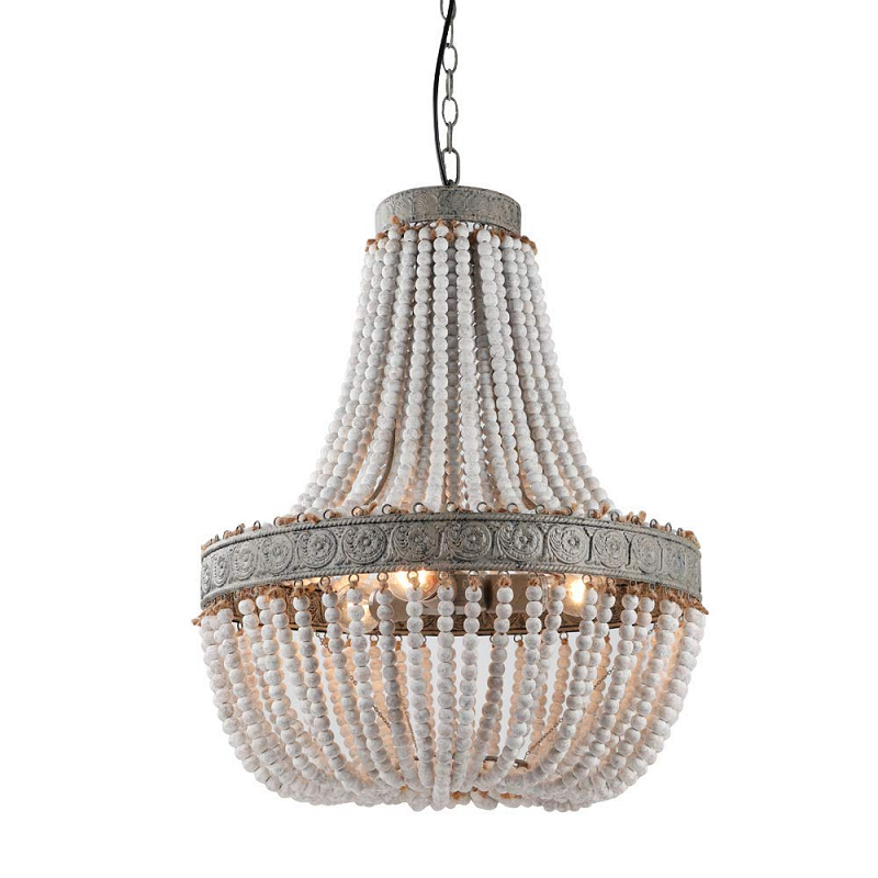 American Retro Pendant Lamp Chandelier Personality Decorative Hanging Lamps Living Room Bedroom Wooden Beads Pendant Light Restaurant-image-488391886