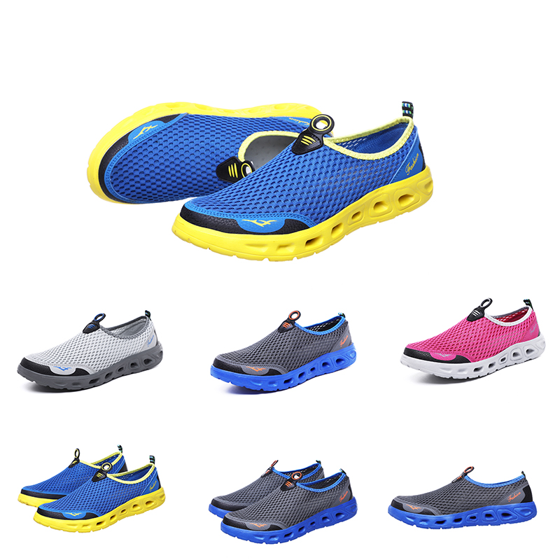 

luxury designer women breathable shoes color bule pink grey white yellow net running shoes mens designer sport sneakers 35-41, D1