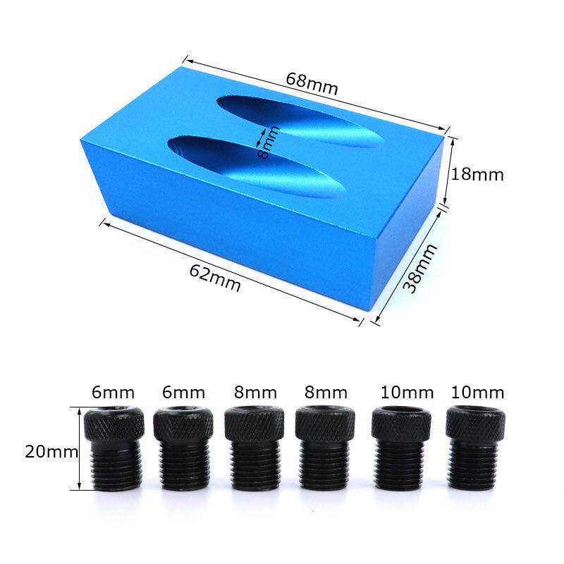 

31pcs Oblique Hole Drill 15 Degree Angle Locator Bits Hole Jig Woodwork Guide Clamp Locator Set Kit Woodworking Hand Tools