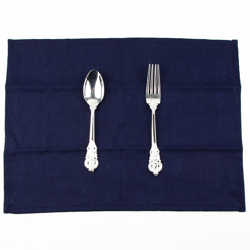 

9 Colours Slub Linen Napkins Heat Insulation Mat Dining Table Mat Kids Table Napkin Fabric Placemats Kitchen Gadgets