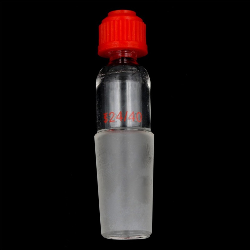 

24/40 High Quality Glass Thermometer Adapter with Threaded Ground Tap Joint Plastic Screw Bushing Lab Supplies