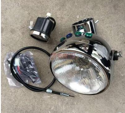 

Jialing 70 motorcycle modified headlight assembly Jintong small monkey retro motorcycle modified headlight instrument housing Headlight