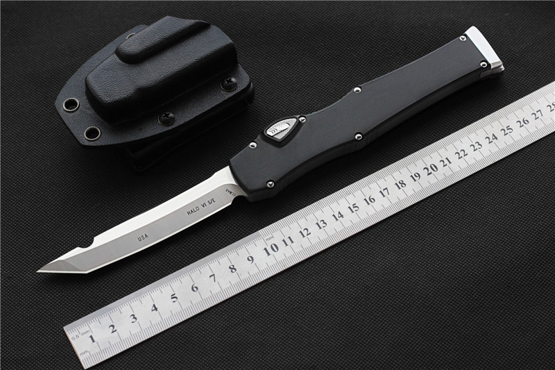 

High Quality MIKER CNC knives Knife (4.5" Satin) single D2 Blade Aluminum Alloy Handle Tactical knife Survival gear knives EDC tools