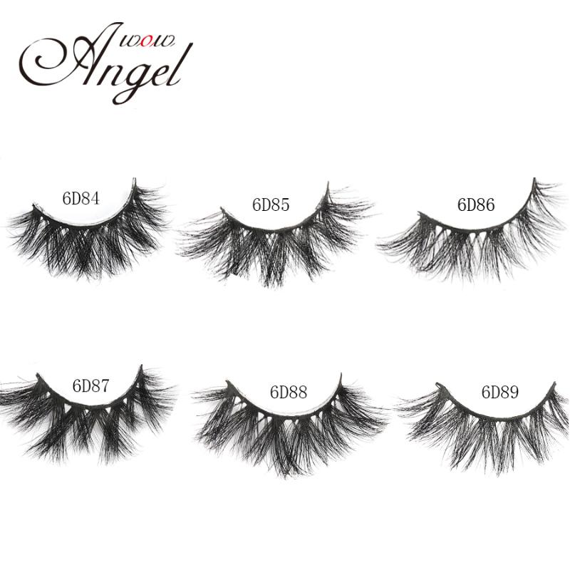 

WOWANGEL Wholesale 6D Mink Lashes Full Strip Volume Mink False Eyelash Reusable Dramatic Makeup Beauty Extension Tools