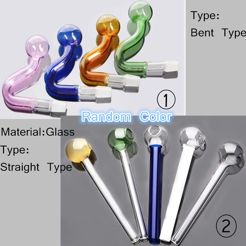 

Two Types Colorful Glass Pipes Head Glass Burning Pot Wholesale Bongs Oil Burner Pipes Water Pipes Glass Pipe Color Shipped Randomly