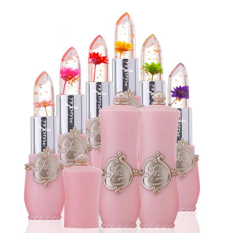 

Moisturizer Long-lasting Lipstick Jelly Flower Makeup Temperature Changed Color Lip Blam Pink Pintalabios Transparent Hot Sale, 05