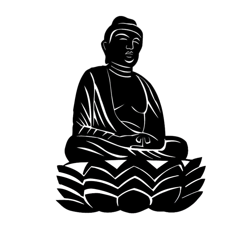 

15*11.4cm Sitting Buddha - Buddhist Meditate Car Auto Window Vinyl Decal Sticker Vinyl Decals, Color