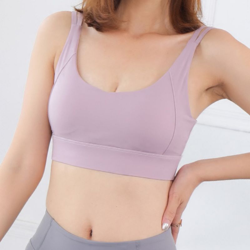 

Dry Quick Push Up Croass Sports Bra Tank Tops Yoga Shirt With Padding For Running Fitness Women Sports Bras, Black