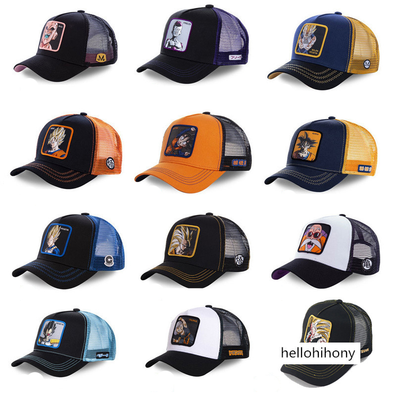 COOLGOOD Moto Metal Women Mens Summer Baseball Caps Mesh Cap Flat Bill Visor Hats