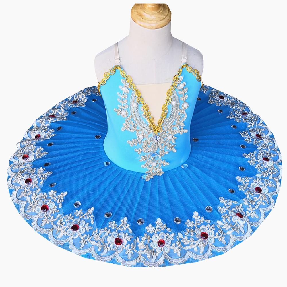 

Ballet Dress Belly Dance Tutu Skirts For Girls Sky Blue Little Dance Dress Cute Girls Performance Costumes High Quality