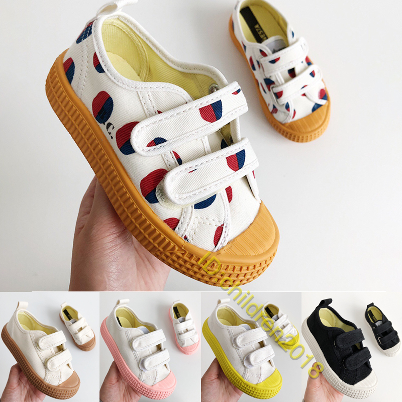 

Novesta Star Master Toddler Kids Shoes Designer Boys Girls Canvas Shoes Trainers 8 Colors Hook Loop Children Shoes Size 22-35, Red