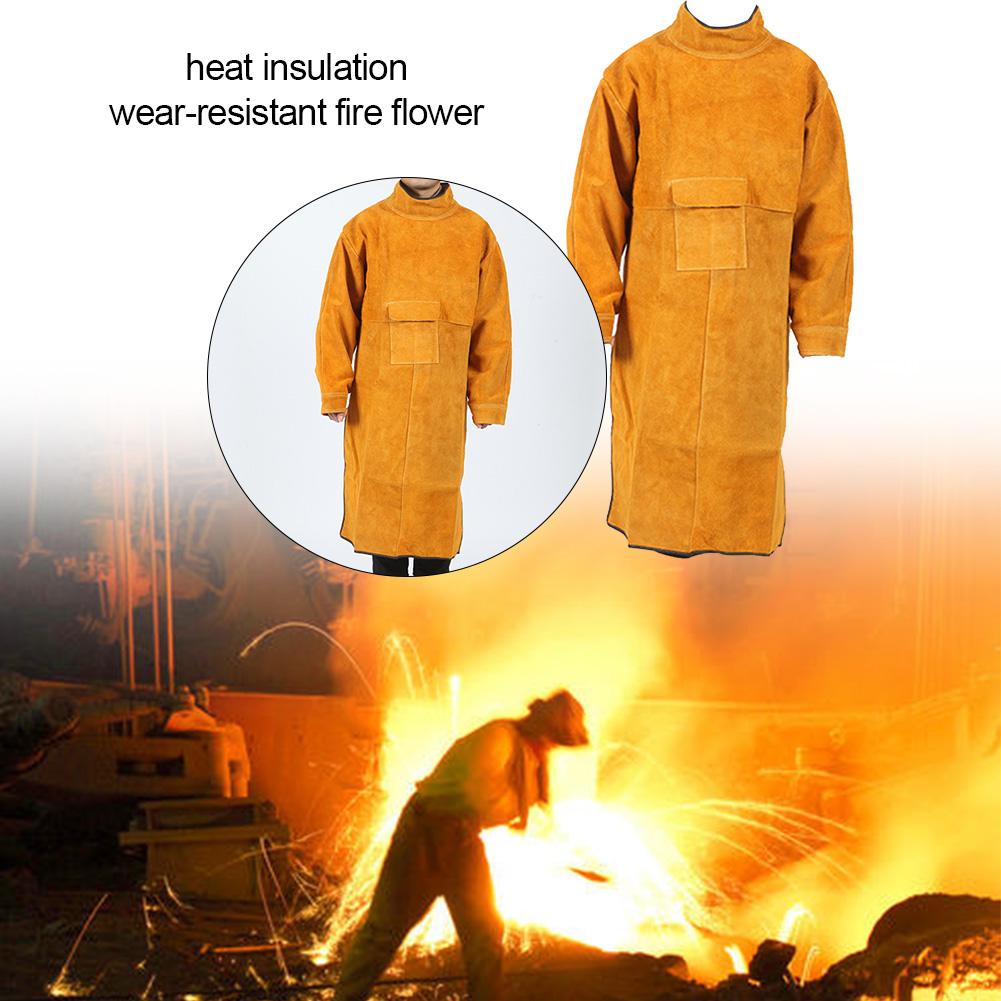 

Leather Apron Cowhide Piece Welding Apron Double-sided Wearable Insulation Wear-resistant Spark-proofApron