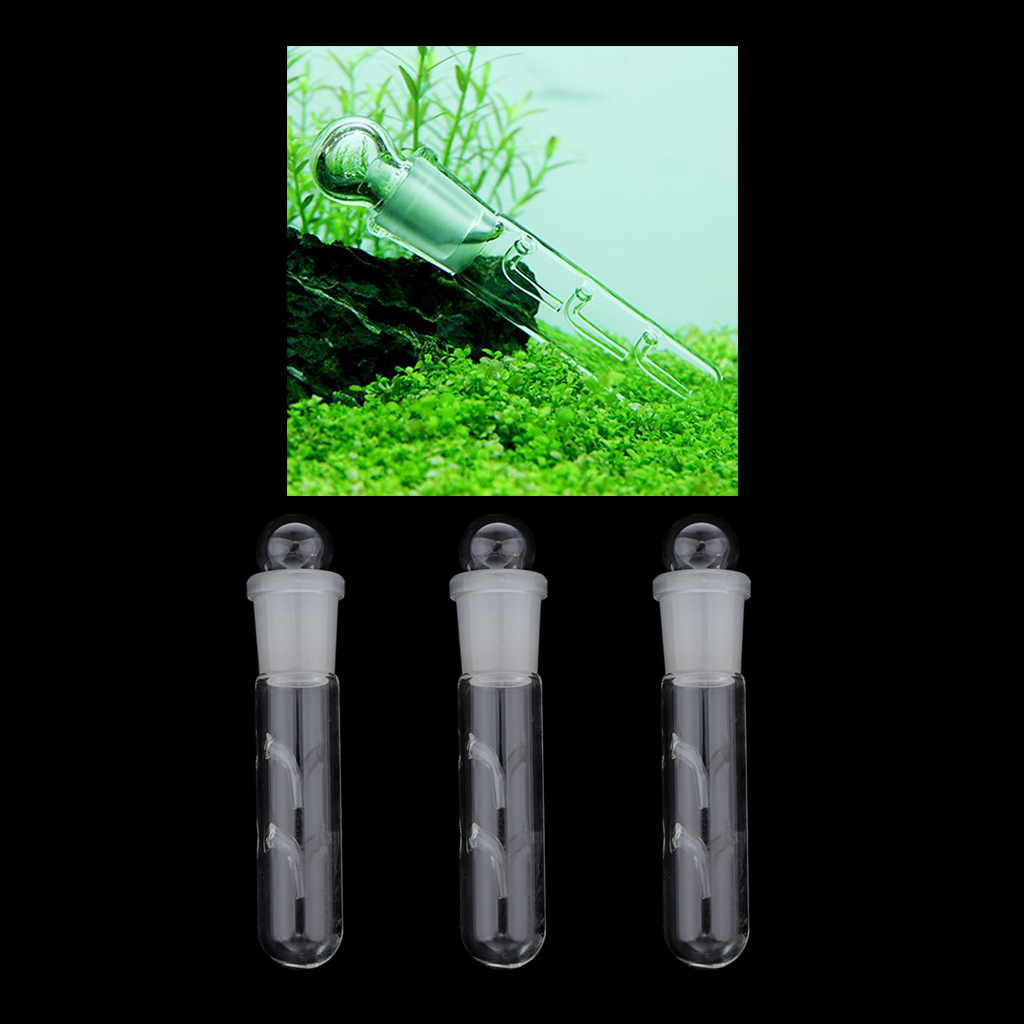 

3pcs 2 holes clear aquarium worm trap fish tank pest leech catcher 12x3cm