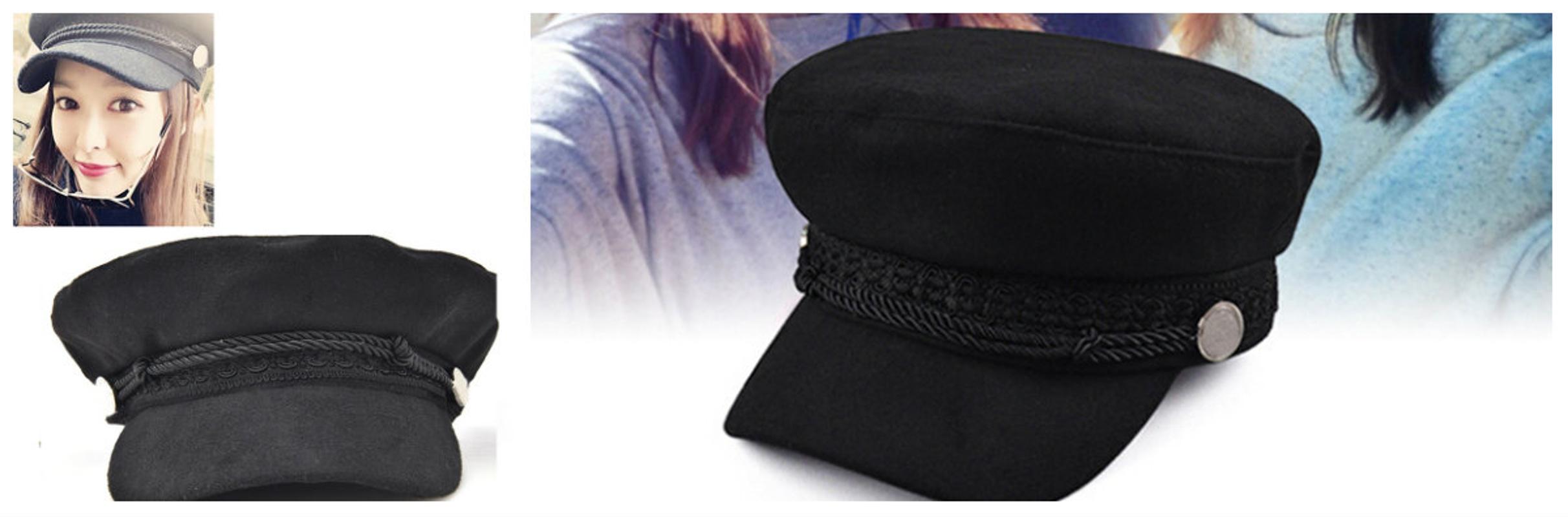 

2019 NEW Black Vintage Beret Fashion Women Streetwear Flat Cap Rope Casual Winter Autumn Spring Warm Wool Blend Hat