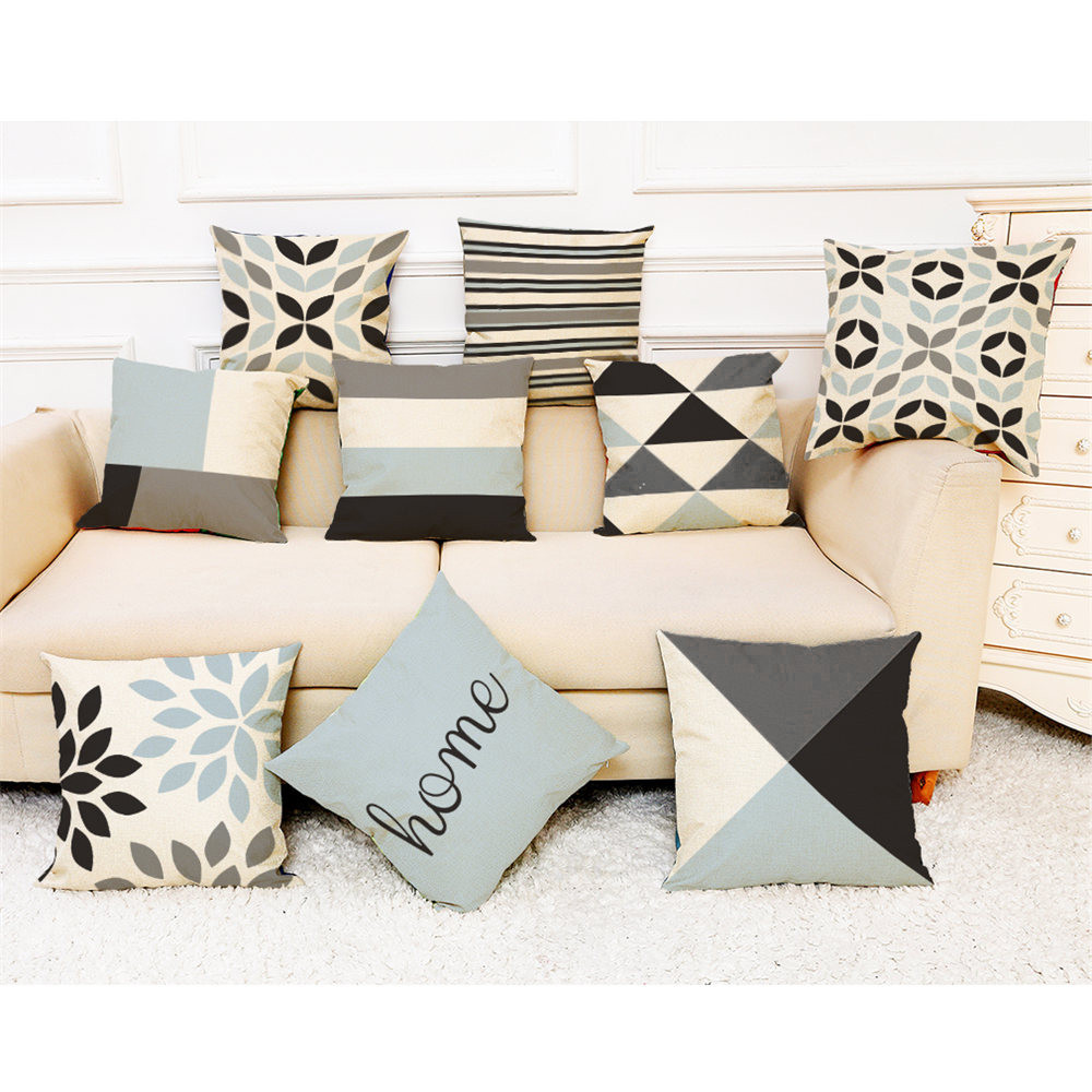 

Home Decor Simple Geometric Throw Pillowcase Covers Christmas Decorations For Home Sofa Cushion Cover Coussin Decoratif C1113