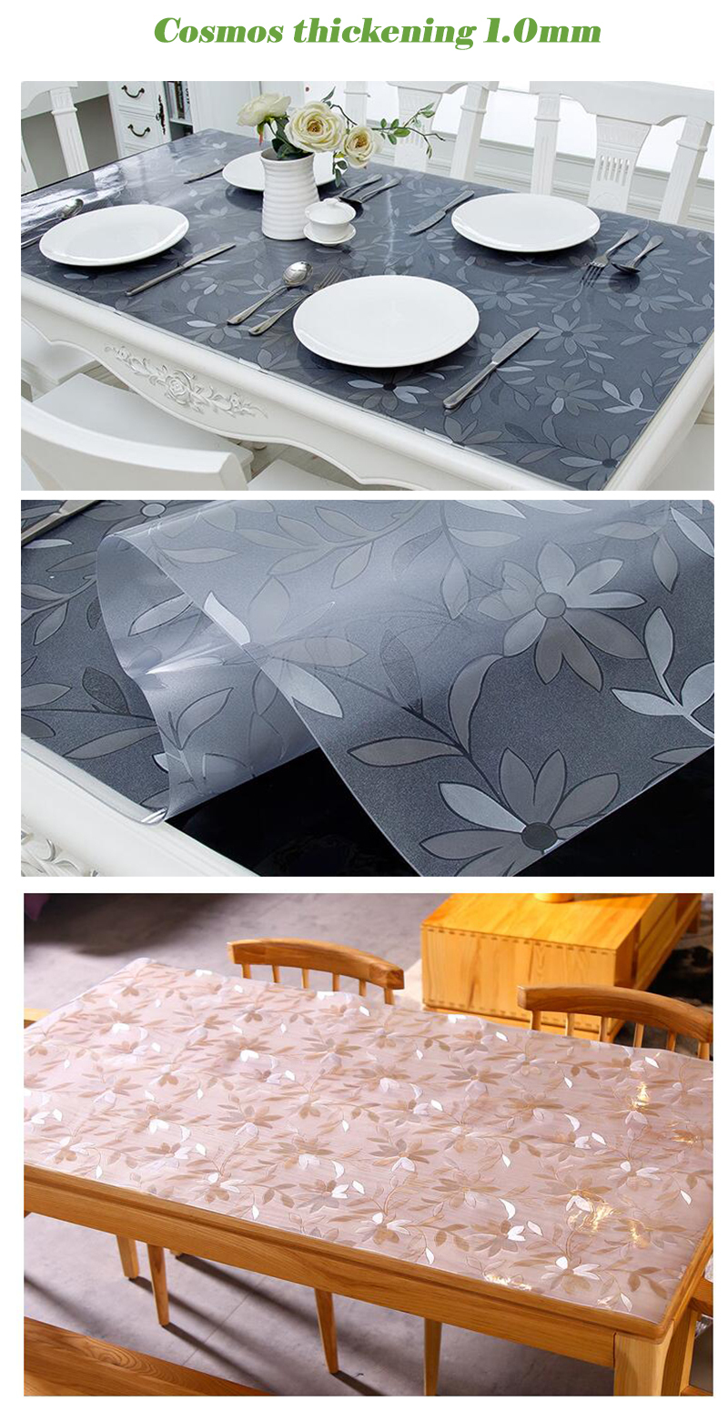 Pvc Transparent Waterproof Tablecloth Frosted Waterproof And Oil