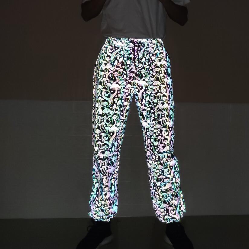 mushroom reflective joggers