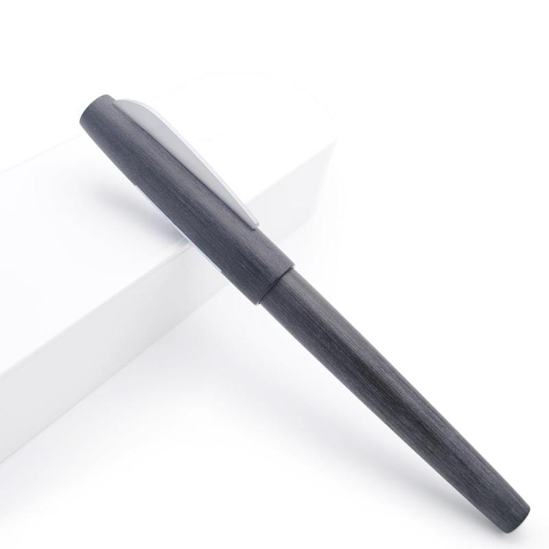 

KACO EDGE Brushed Matte Fountain Pen Schmidt Converter Ink Pen with 2pcs Black Ink Cartridges and Original Box, Red