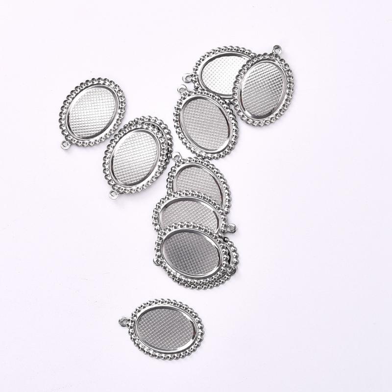 20 Stück Glas Cabochon 20X30mm gemischte Oval Foto Cameo Cabochon