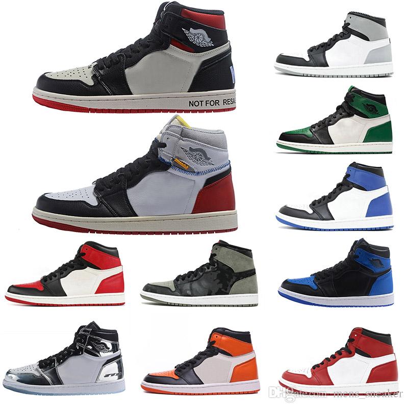 

Union NRG No Ls yellow 1 High OG Bred Toe Banned Game Royal Basketball Shoes Men 1s Top 3 Shattered Backboard Shadow Sneakers, #15 shadow 36-47