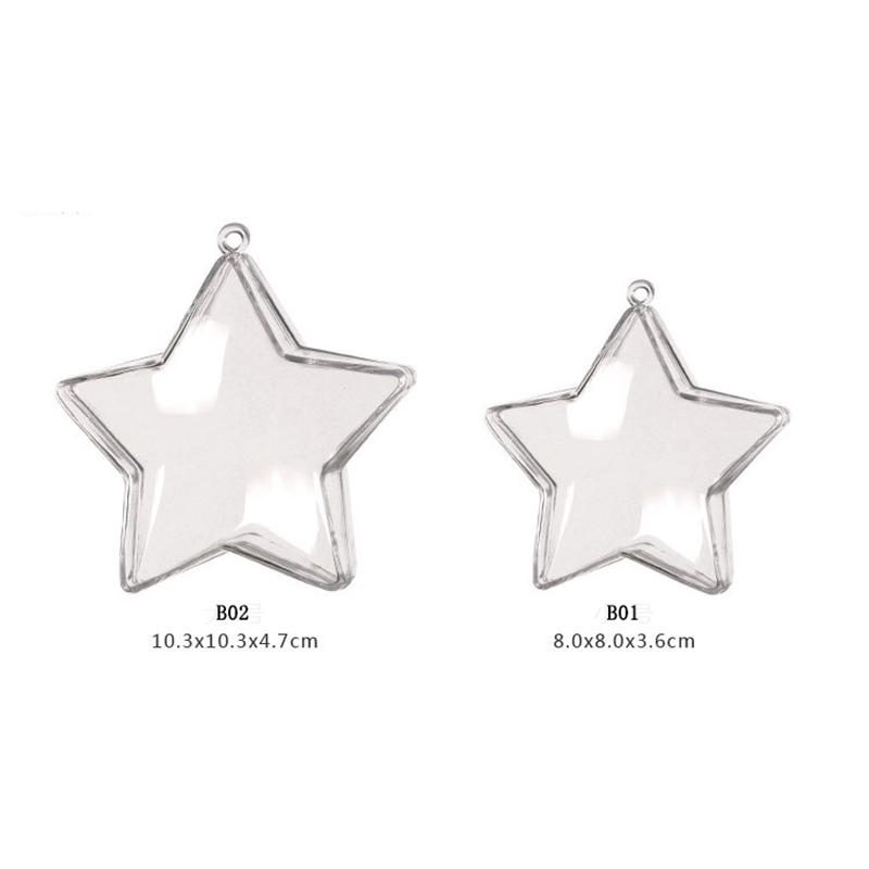 

Transparent Plastic Star Shape Ball Flower Plant Container Home Wedding Party Christmas Hanging Candy Box Home Decoration P30