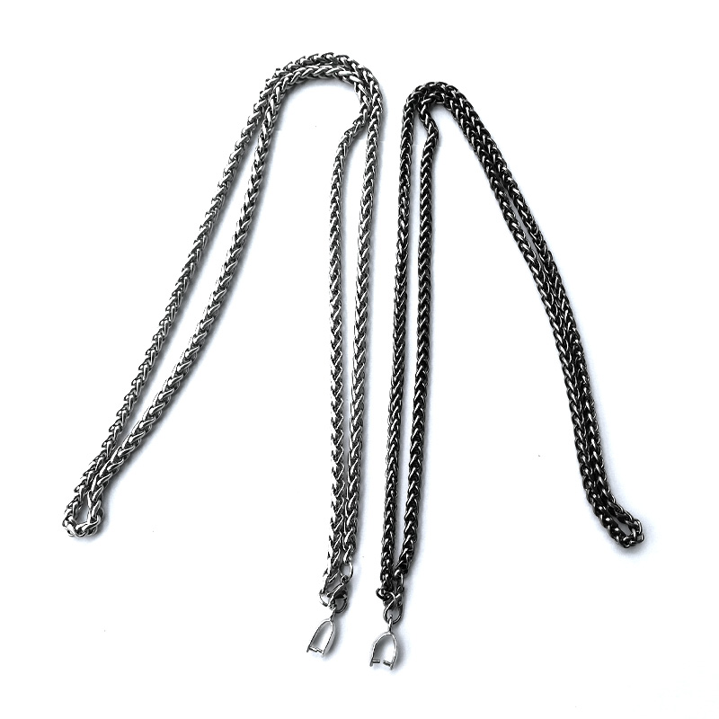 Ronda de la calidad superior 2 mm Real Cuero Tanga Cuerda Collar Colgante Cadena De Hilo