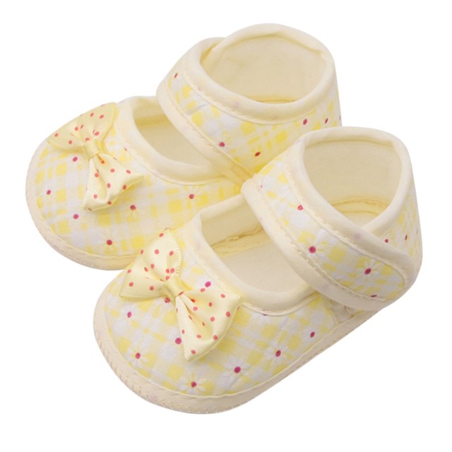 

Cotton Baby Girls Shoes Infant First Walkers Toddler Girls Kid Bowknot Soft Anti-Slip Crib Shoes 0-18 Months New
