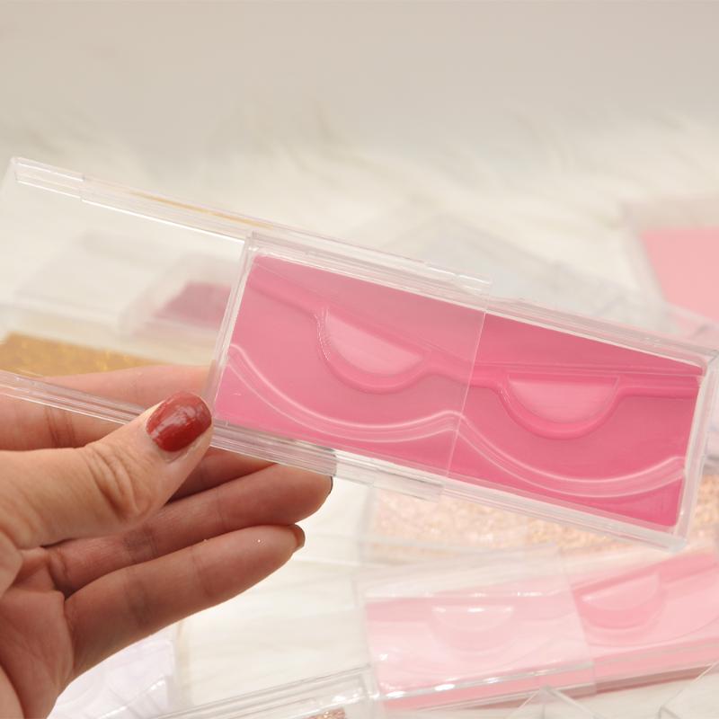 

wholesale false eyelash packaging box lash boxes packaging custom faux cils mink lashes plastic clear case tray bulk vendor