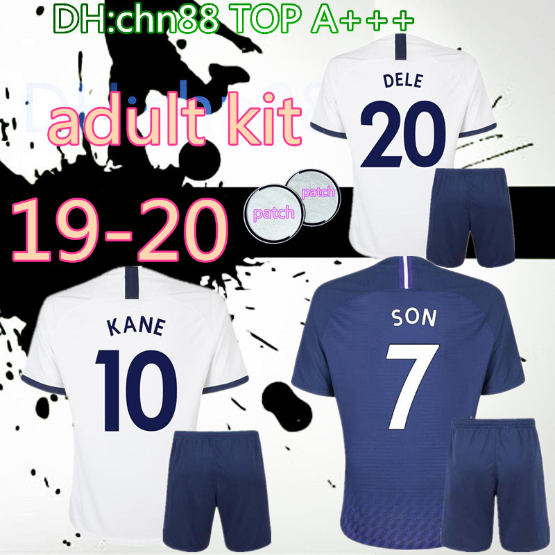 

new 19 20 Spurs adult kits home away soccer Jersey 2019 2020 men Tottenhames Kane Son Alderweireld Eriksen Dele LAMELA child Football Shirt