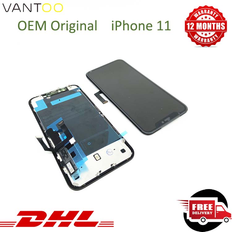 

12 Months Warranty Original Quality LCD For iphone XR 11 Panels With Back Plate Display Touch Digitizer Screen Assembly Repair No Dead Pixels 100% Tested