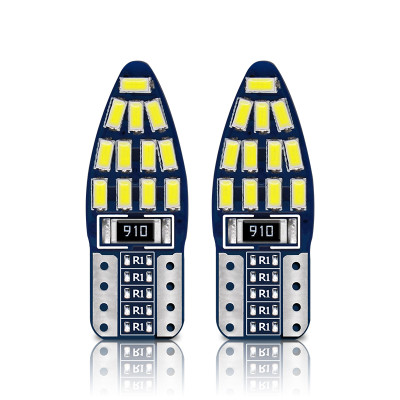 per auto KaTur 2 lampadine LED W5W T10 3014 SMD Canbus per auto per interni ed esterni